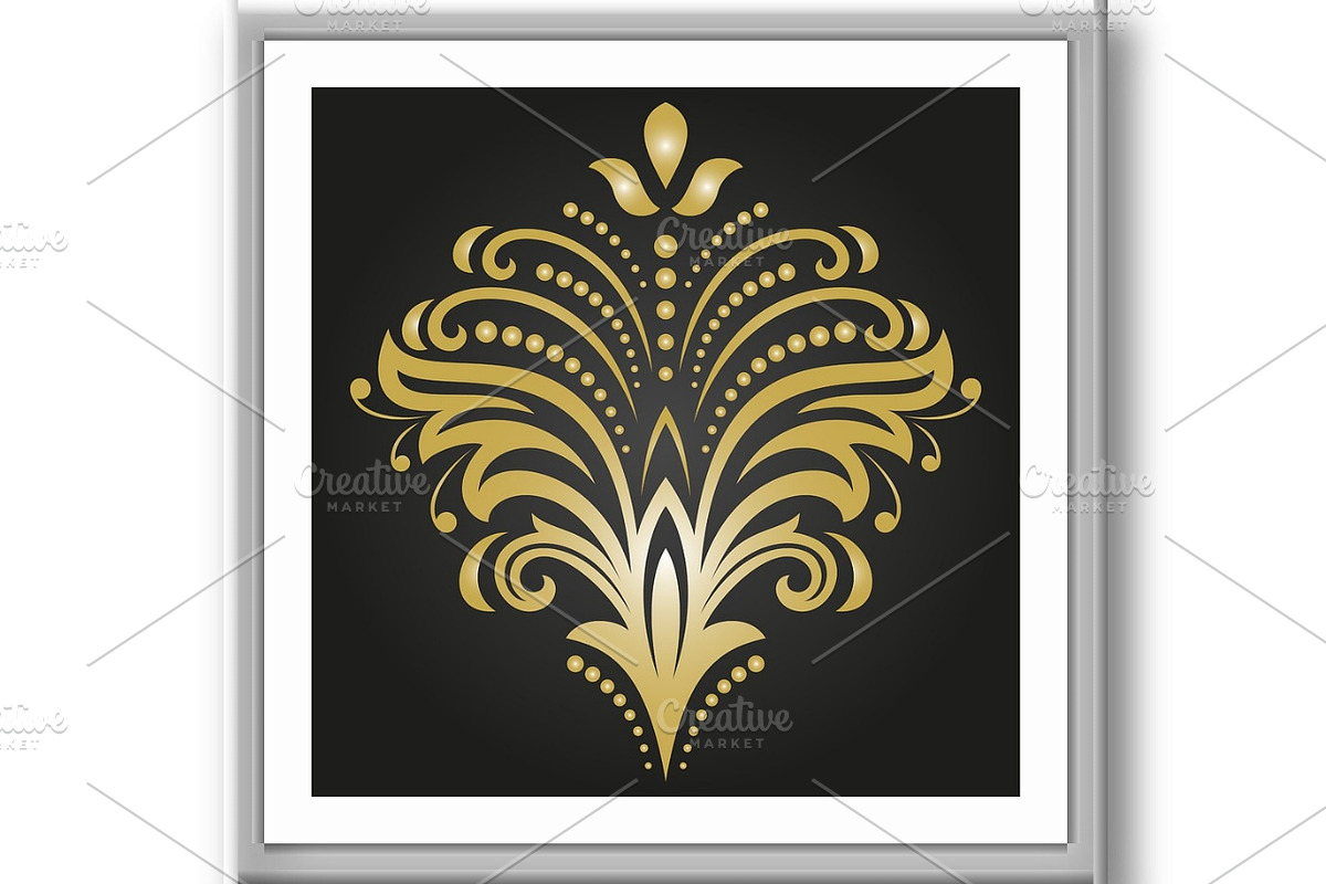 Floral Vector Abstract Pattern, a Decorative Illustration by FineArtStudio (Photo 2 of 3)