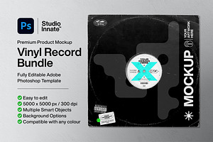 Vinyl Record - Mockup Bundle