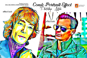 Comic Portrait Effect, a Brushes & More by MRI STUDIO