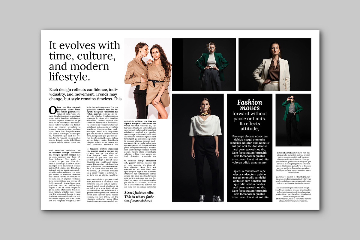 Fashion Magazine Brochure Design, a Magazine Template by Shajib Shikder (Photo 3 of 7)