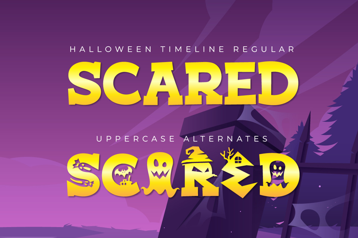 HALLOWEEN TIMELINE, a Serif Font by Olexstudio (Photo 3 of 7)