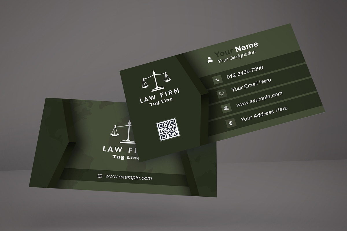 Modern Law Firm Business Card preview 4