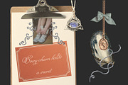 Silver Swirls Charms Collage Kit, an Object Graphic by Anzhelika (Thumbnail 3 of 11)