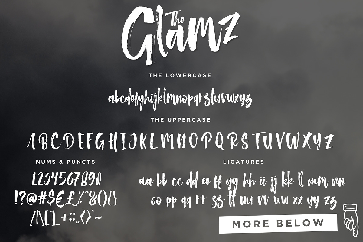 The Glamz watercolor brush logo font, a Script Font by Ian Irwanwismoyo (Photo 11 of 12)