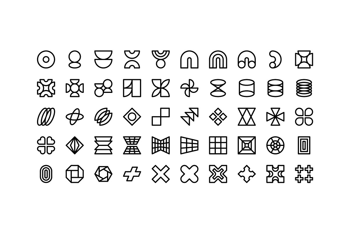 100 Neubrutalism Icons Vol. 2, an Outline Icon by Side Project (Photo 2 of 10)