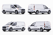 LWB Compact Cargo Van Mockup Set, a Product Mockup by Halal Graphic Studio (Thumbnail 14 of 14)