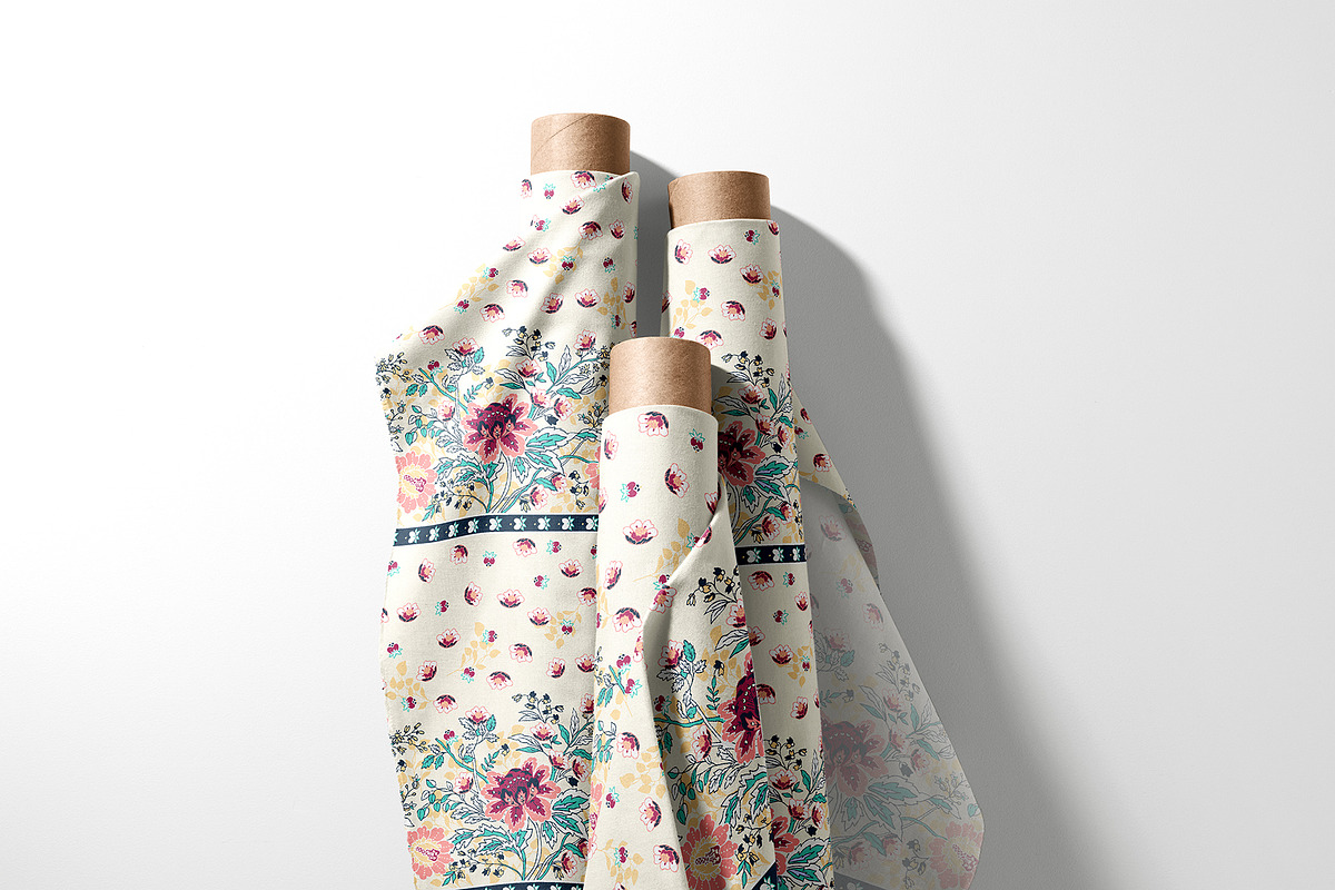 Ethnic Border Floral Pattern, a Pattern Graphic by StudioGlouna (Photo 2 of 9)