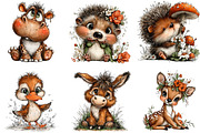 Baby Animal Clipart, an Illustration by DreamArtGraphic (Thumbnail 5 of 5)
