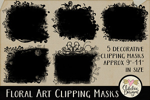 Floral Art Photography Masks