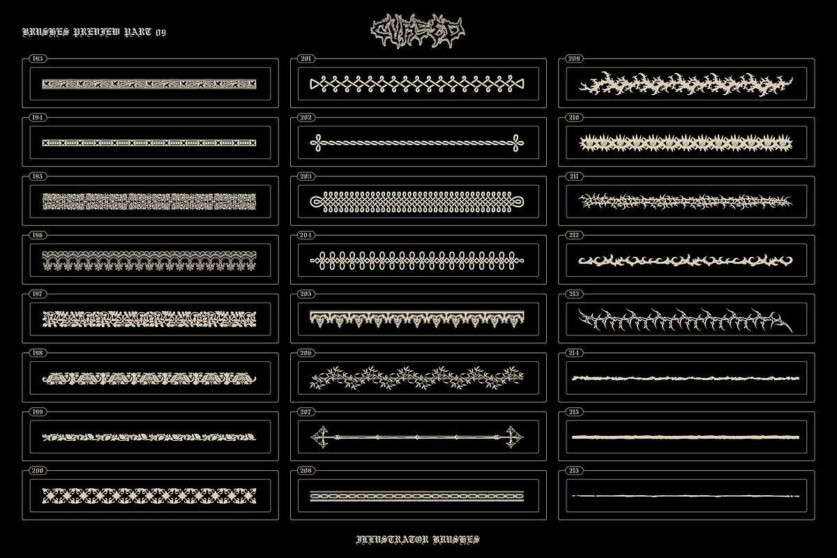 Cursed Illustrator Brushes, a Brush Add-On by MiksKS (Photo 24 of 24)