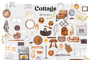 Cottage Christmas. Cozy Home., a Seasonal Illustration by ma_i_vi (Thumbnail 10 of 11)