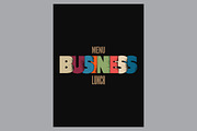 Business Lunch Menu vector designs., a Food Illustration by PoPaShop (Thumbnail 8 of 10)