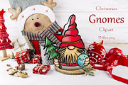 Christmas Gnomes clipart Procreate, a Decorative Illustration by ElladesignCo (Thumbnail 1 of 7)
