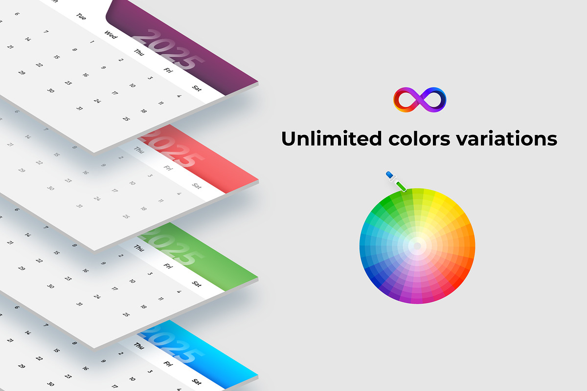 Calendar 2025 Infographics Template, a Presentation Template by Abert (Photo 3 of 12)