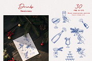 New Year’s Party. Sketch Collection, a Seasonal Illustration by Polli Deeva (Thumbnail 3 of 12)