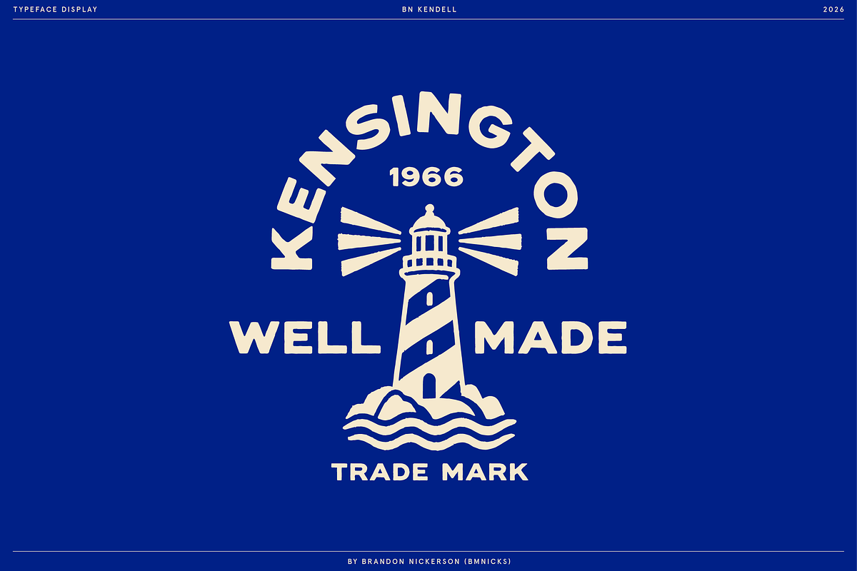 BN Kendell + Extras, a Sans Serif Font by Bnick (Photo 7 of 12)