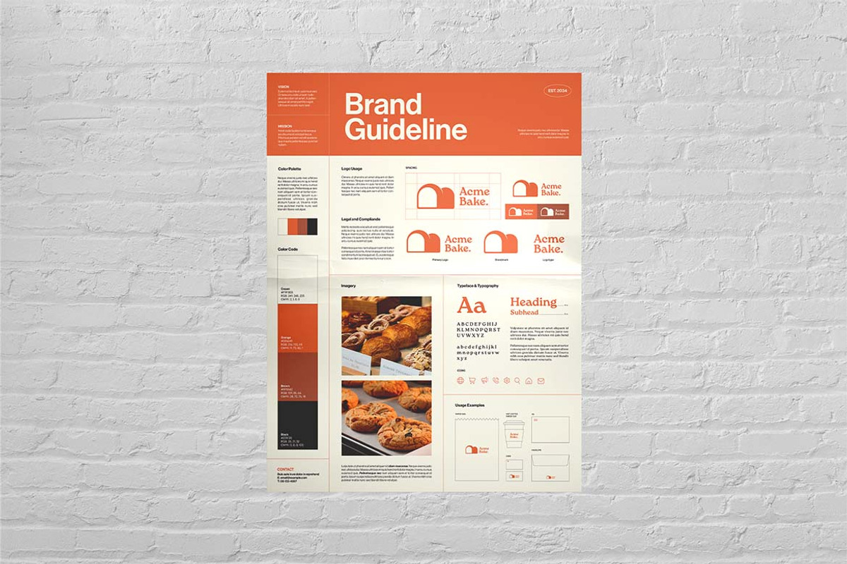 Brand Guideline Poster Template, a Poster Template by BrandPacks (Photo 3 of 4)