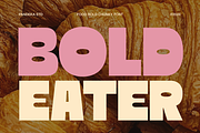 Bold Eater - Food Bold Chunky Font, a Sans Serif Font by Pandeka Studio (Thumbnail 1 of 9)