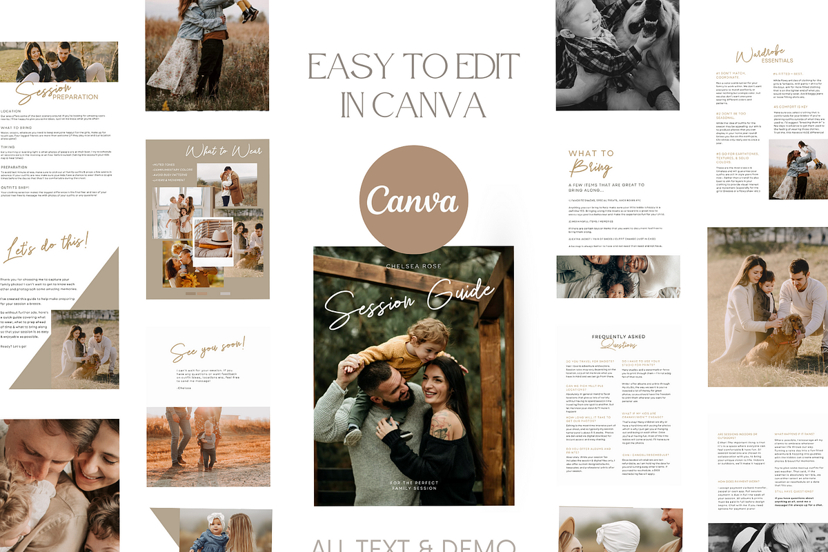 CLASSIC Family Session Photos Guide, a Magazine Template by Signature Edits (Photo 4 of 11)