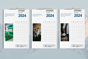 Medical Wall Calendar 2024 Template