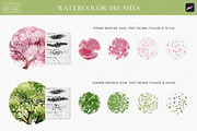 Watercolor Four Seasons Brushes, a Brush Add-On by Julia Dreams (Thumbnail 4 of 6)