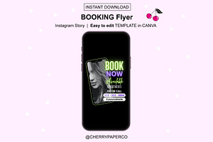 Instagram Booking Flyer Template