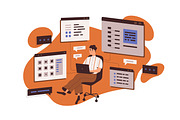 CMS, software architecture concept, a Work Illustration by Good Studio (Thumbnail 3 of 7)