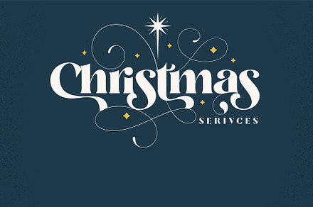 Christmas services title slide