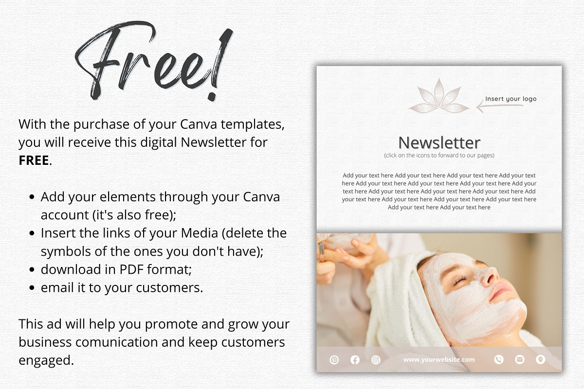 Beauty Instagram Bundle, a Social Media Template by Talipic Designs (Photo 7 of 8)