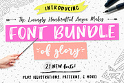 Angie Makes Font Bundle of Glory, a Handwritten Font by Angie Makes (Thumbnail 1 of 14)