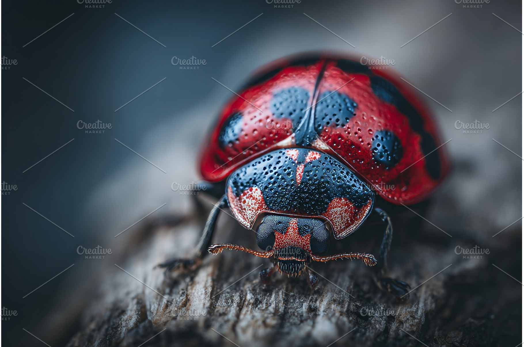 A ladybug with seven spots and a, a Nature Photo by ZinetroN