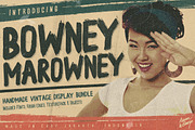 Bowney Marowney (Plus Rebel Edges), a Script Font by Ian Irwanwismoyo (Thumbnail 1 of 4)