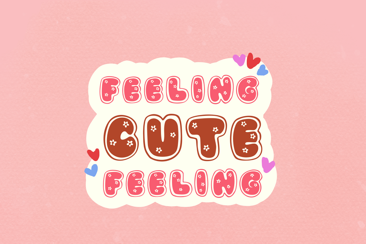 Flowers bundle font, a Script Font by JJuta (Photo 5 of 13)