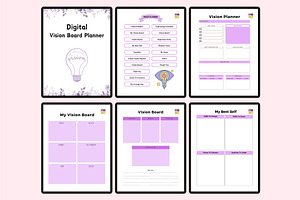 Digital Vision Board Planner Ipad