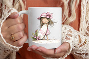 Whimsical Summer Beach Girl Clipart, an Illustration by designcity5 (Thumbnail 5 of 5)