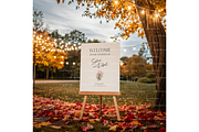Outdoor Wedding Sign PSD Template, a Product Mockup by MockupWizard (Thumbnail 4 of 5)