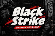 Black Strike, a Script Font by Wow Magic (Thumbnail 1 of 4)