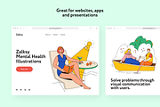 Zalksy Mental Health Illustrations, a Healthcare Illustration by Welovegraphics (Thumbnail 4 of 7)