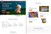 Animal Farm Agriculture Landing Page, a Marketing Template by Bertolt.brecht (Thumbnail 5 of 7)