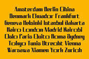 Bold Gold – Heavy Squared Font, a Sans Serif Font by Artiveko (Thumbnail 7 of 8)