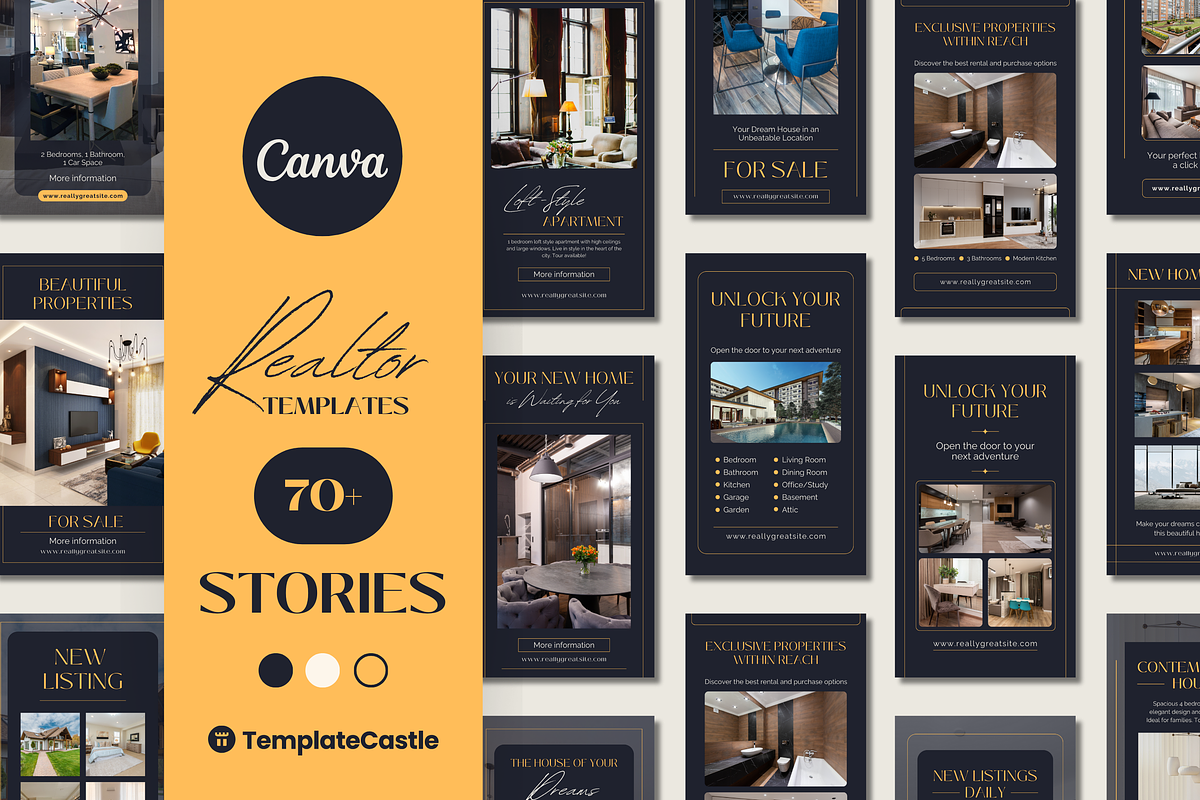 70+ Real Estate Instagram Stories, a Templates & Theme by TemplateCastleStore (Photo 1 of 9)