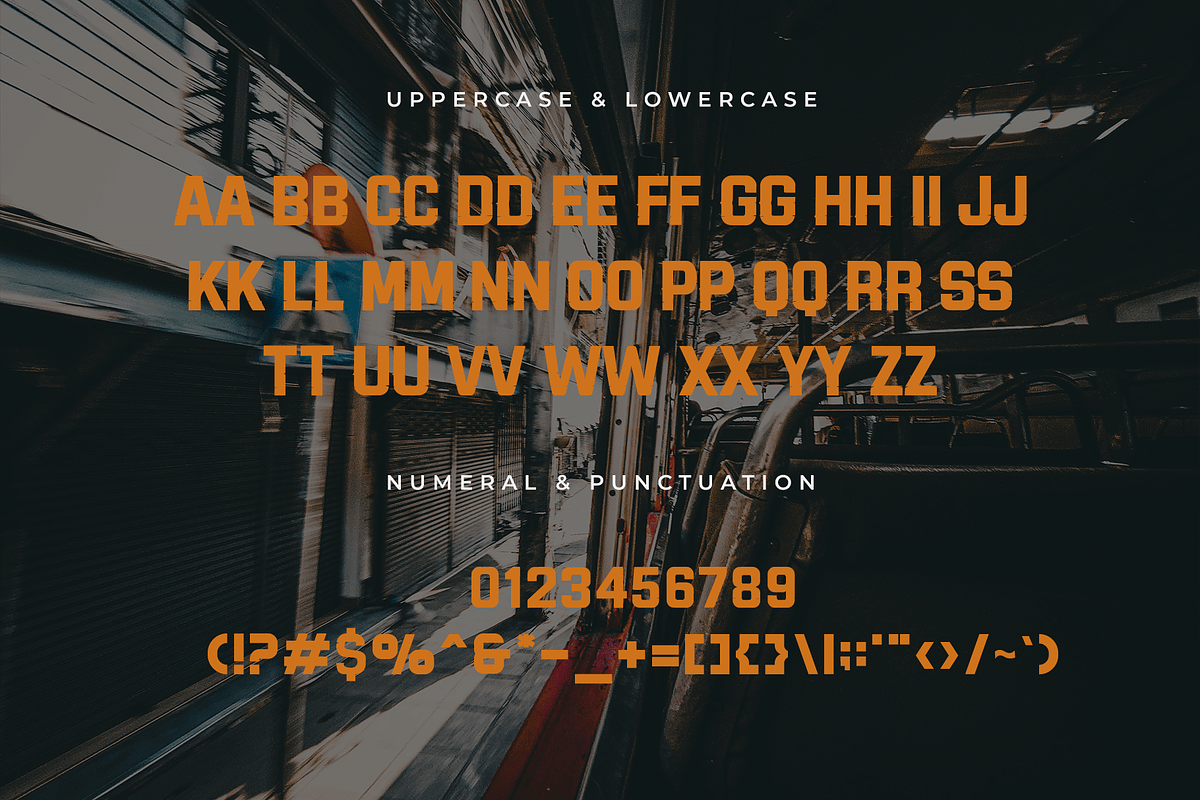 Trackroll – Modern Display Font, a Sans Serif Font by overlaytemplates (Photo 4 of 5)