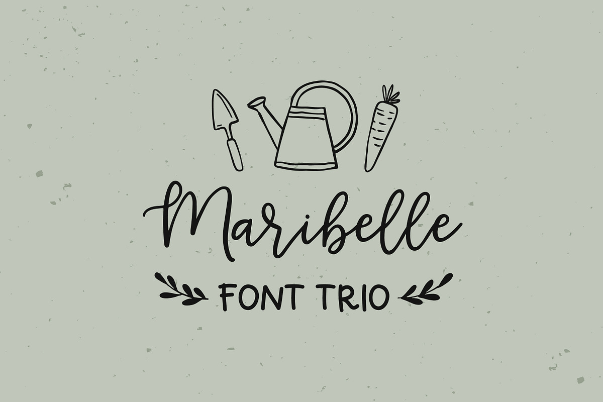 Maribelle | Font Duo & Dingbats, a Script Font by Point and Poem (Photo 1 of 9)