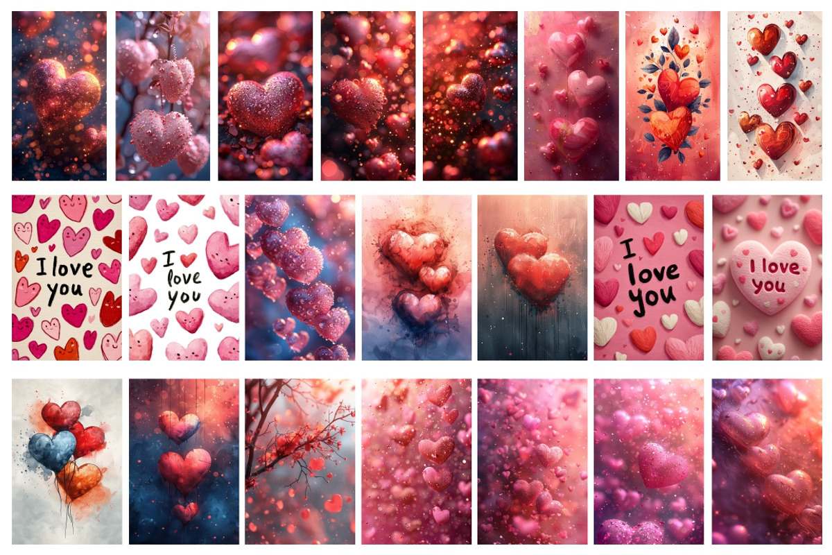 400 Valentine's Day Love backgrounds, a Background Graphic by Nocturnal Wolf (Photo 7 of 31)