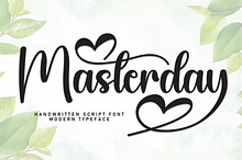 Masterday | Script Font