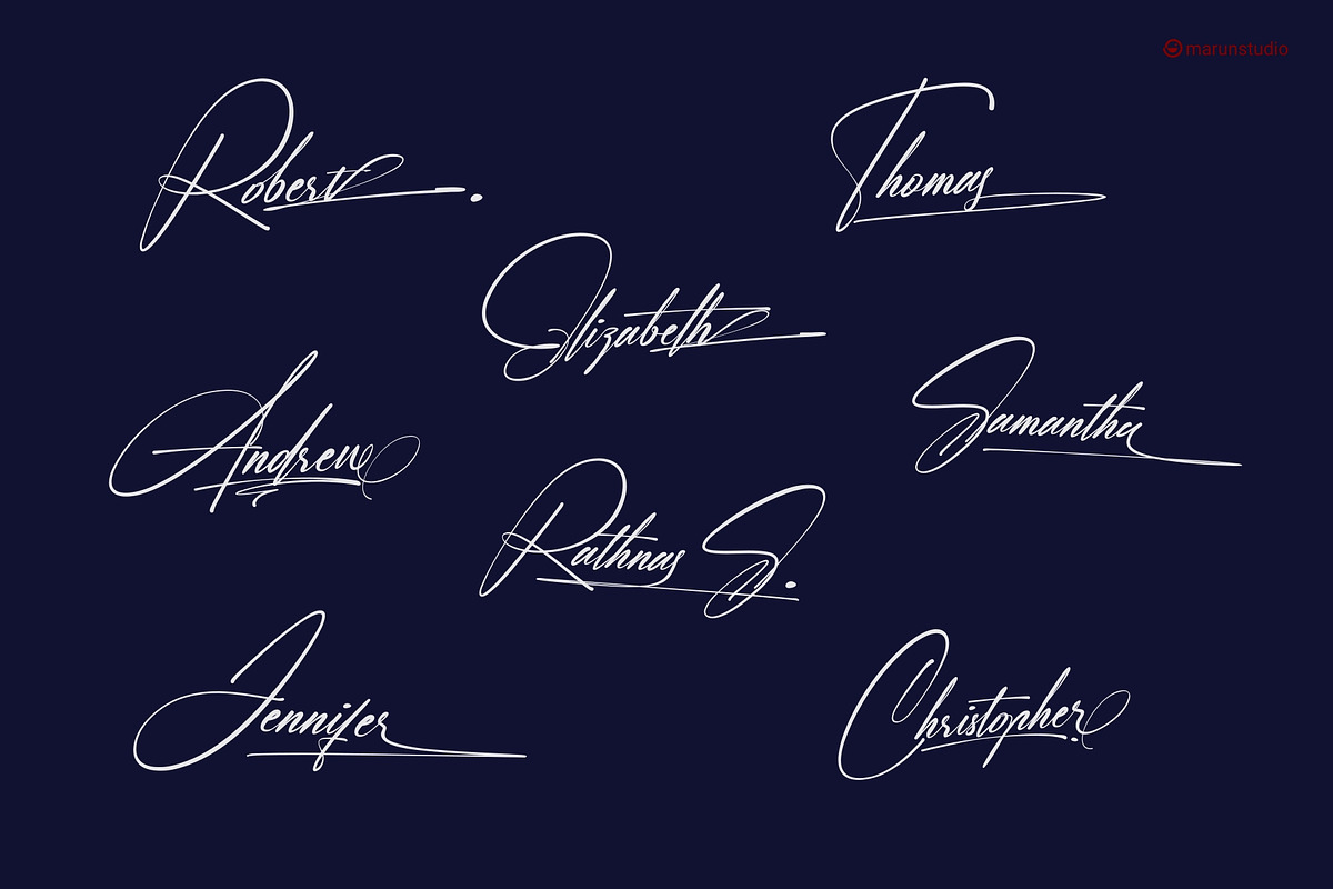 Saginatha - Signature font, a Handwritten Font by Dewan Type (Photo 8 of 14)