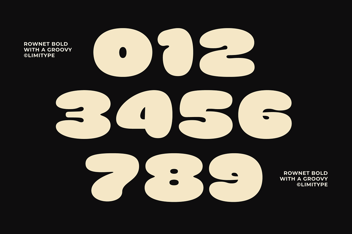 Rownet - Rounded Bold Font, a Sans Serif Font by limitype (Photo 15 of 16)