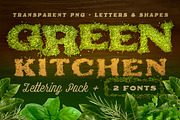 Green Kitchen - Creative Lettering, a Font by Cruzine (Thumbnail 1 of 5)