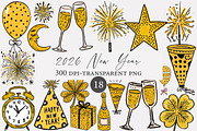2026 New Year Clipart, an Illustration by Designworld (Thumbnail 1 of 4)