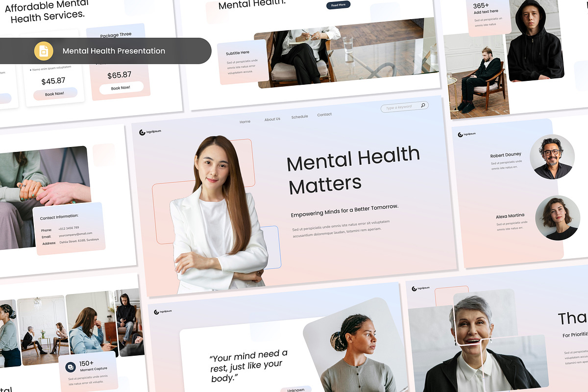 Mental Health Presentation Slides, a Presentation Template by Antstheme (Photo 1 of 2)